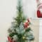 4ft. Pre-Lit Pine Artificial Christmas Porch Tree, Warm White LED Lights